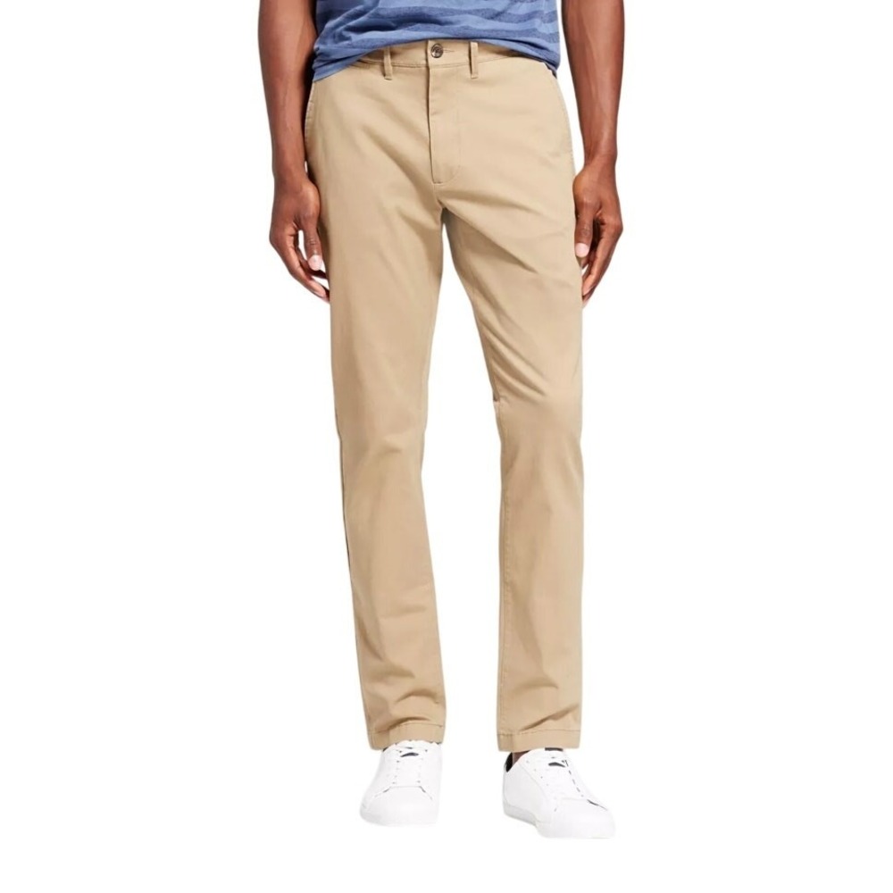 NWT Goodfellow & co. The Every Wear Slim Chino Pants Tan Men's Size 36 x 30